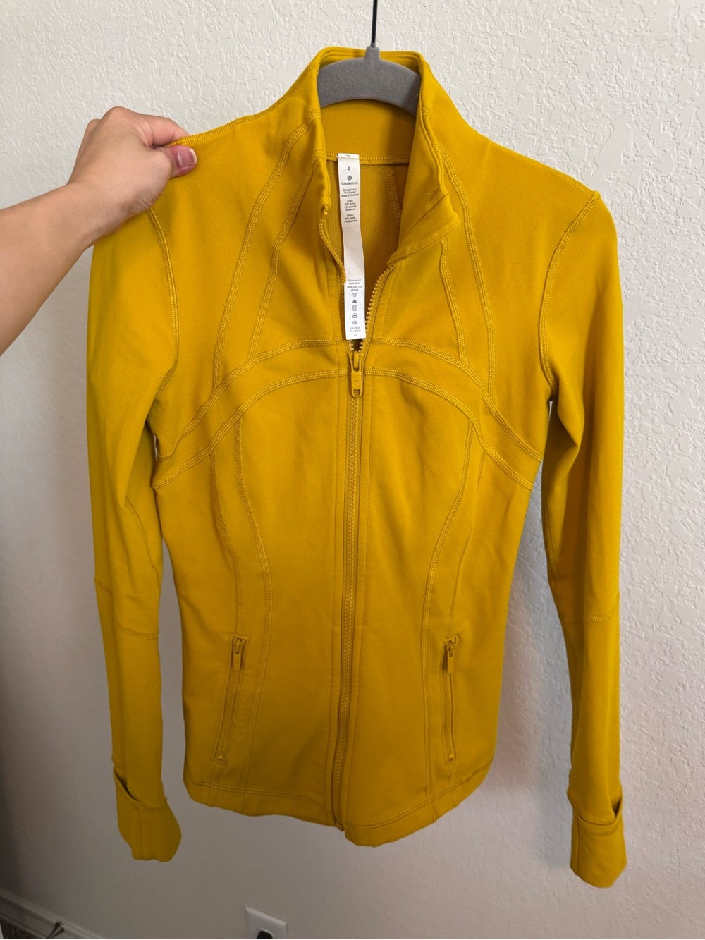 lululemon athletica Zip-Up Utility Jacket in Mustard Yellow